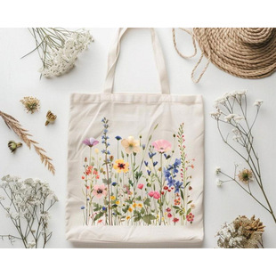 T 14658 Floral canvas women's tote ���ܷ���Ůʿ�����