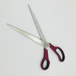 Stainless Steel Tailor Scissors Household Comfortable Handle Tailor Scissors Two-Color Handle Tailor Scissors Rubber Plastic Handle Tailor