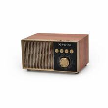 XM-U150 复古风木质蓝牙音箱重低音桌面低音炮手机插卡电脑音响