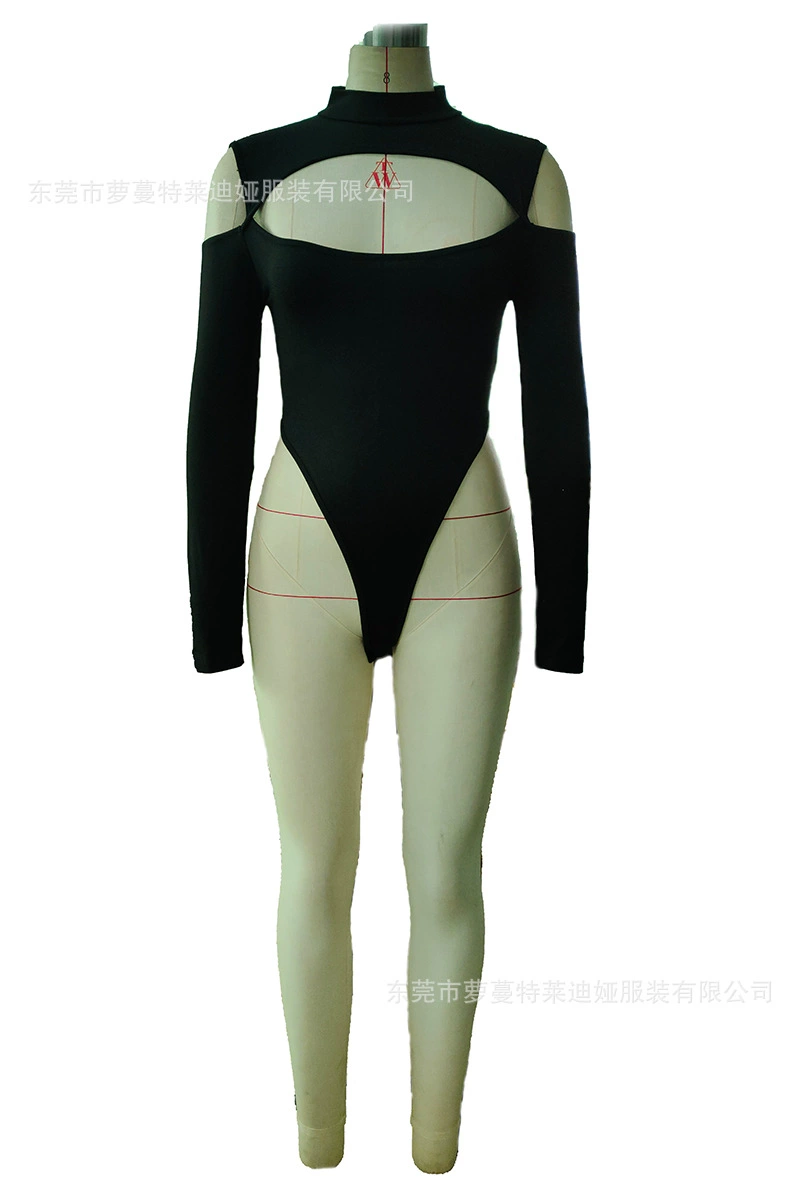 Боди с длинным рукавом Slim-fitting and exposed one-piece base shirt
