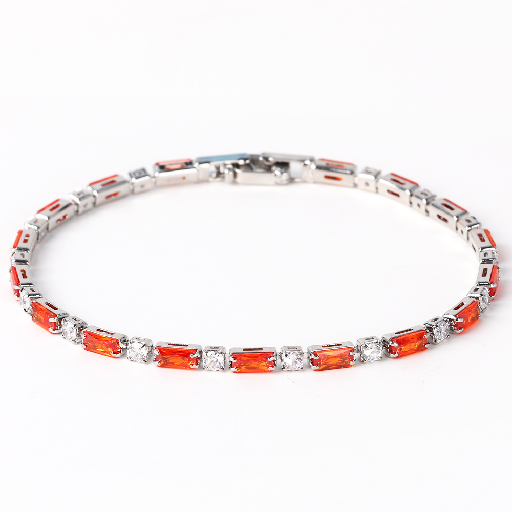 5g Weight Copper Pendant Material Zircon Inlay Material Bracelets Classification Copper Chain Material 1 Piece Quantity Holiday, Travel, Daily Occasion Copper Material Geometric Pattern Women's Gender Plating Design Casual, Simple Style, Streetwear Style Copper Plating Geometric Zircon Bracelets 3