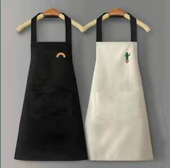 Kitchen Household Waterproof and Oil-Proof Wipeable New Internet-Famous Apron Korean/Japanese Style Work & Household Waistcoat Workwear