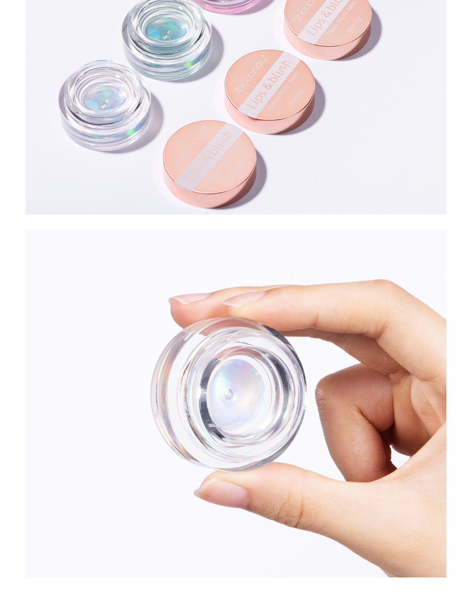 ibcccndc Thermochromic Blush Transparent Color-changing Gel High-Gloss Blush Cream Natural Nude Blush Blush undefined