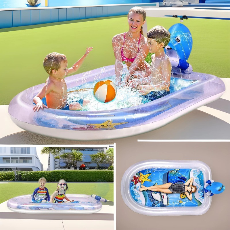 Надувная игрушка для игры в воде, акула, дельфин