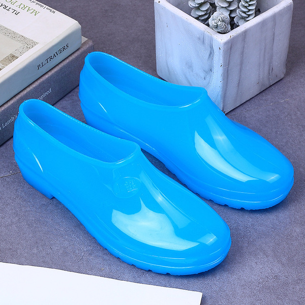 Low tube spring and autumn raindrops Women's non -slip plastic water…