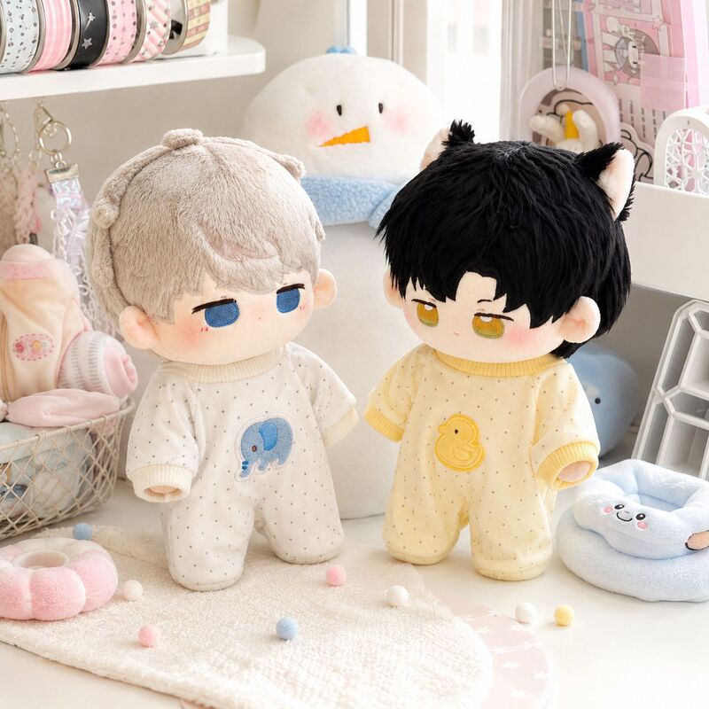 20cm Doll Clothes Cute Cartoon Doll Best Friend Series Cotton Doll Outfit 10cm Doll Clothes Crawling Suit Jumpsuit