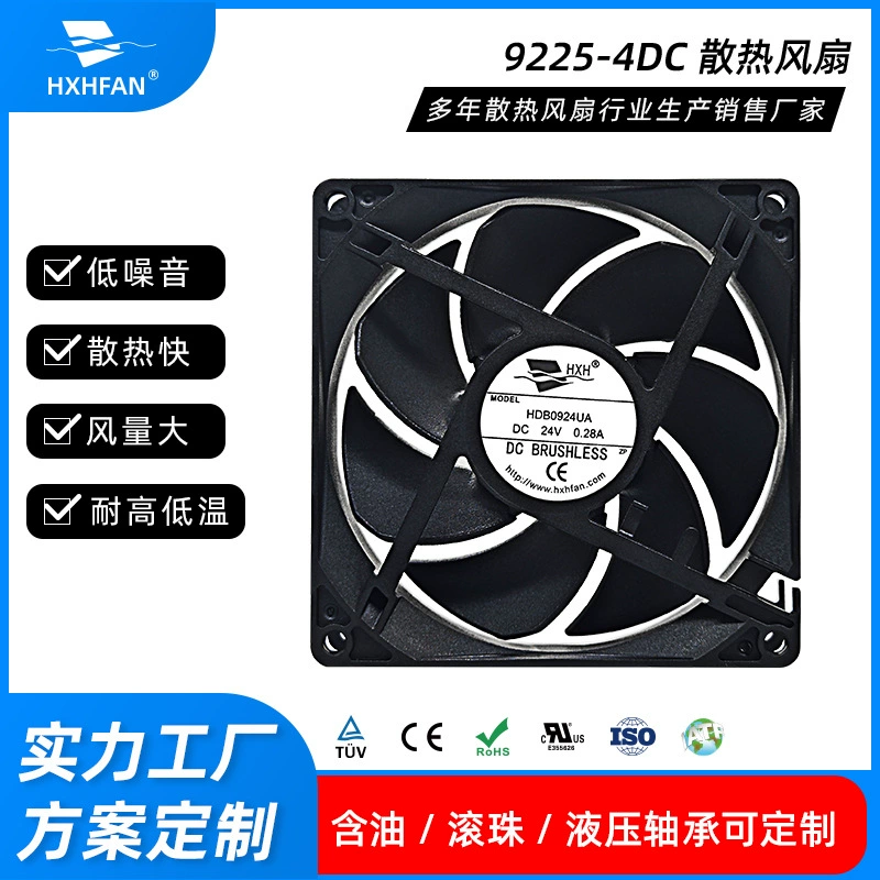 9025 двойной шариковый вентилятор охлаждения 5 В 12 В FG PWM регулирование скорости бесшумный вентилятор с большим объемом воздуха