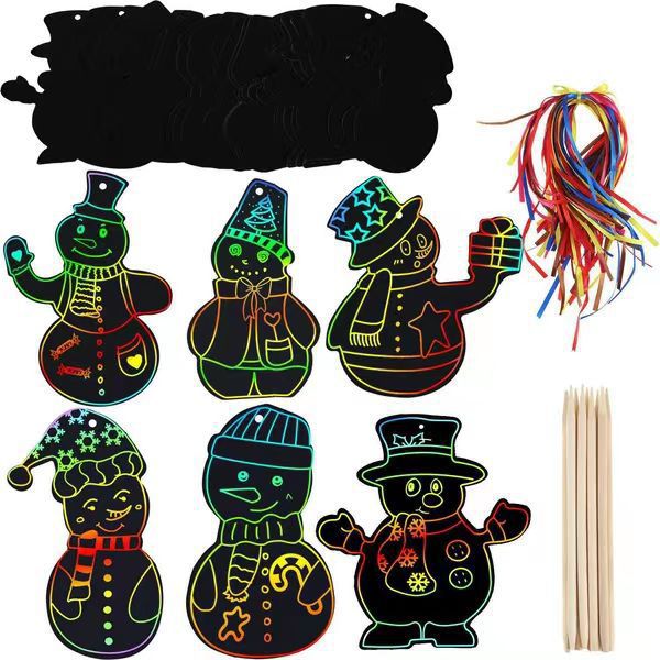 圣诞节书签6款-雪人