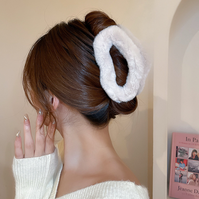 Peluche oversize, forcina per capelli Cloud, volume per capelli, dopamina, dolce ricciolo per capelli, accessorio per capelli con clip a forma di squalo_voghion.com