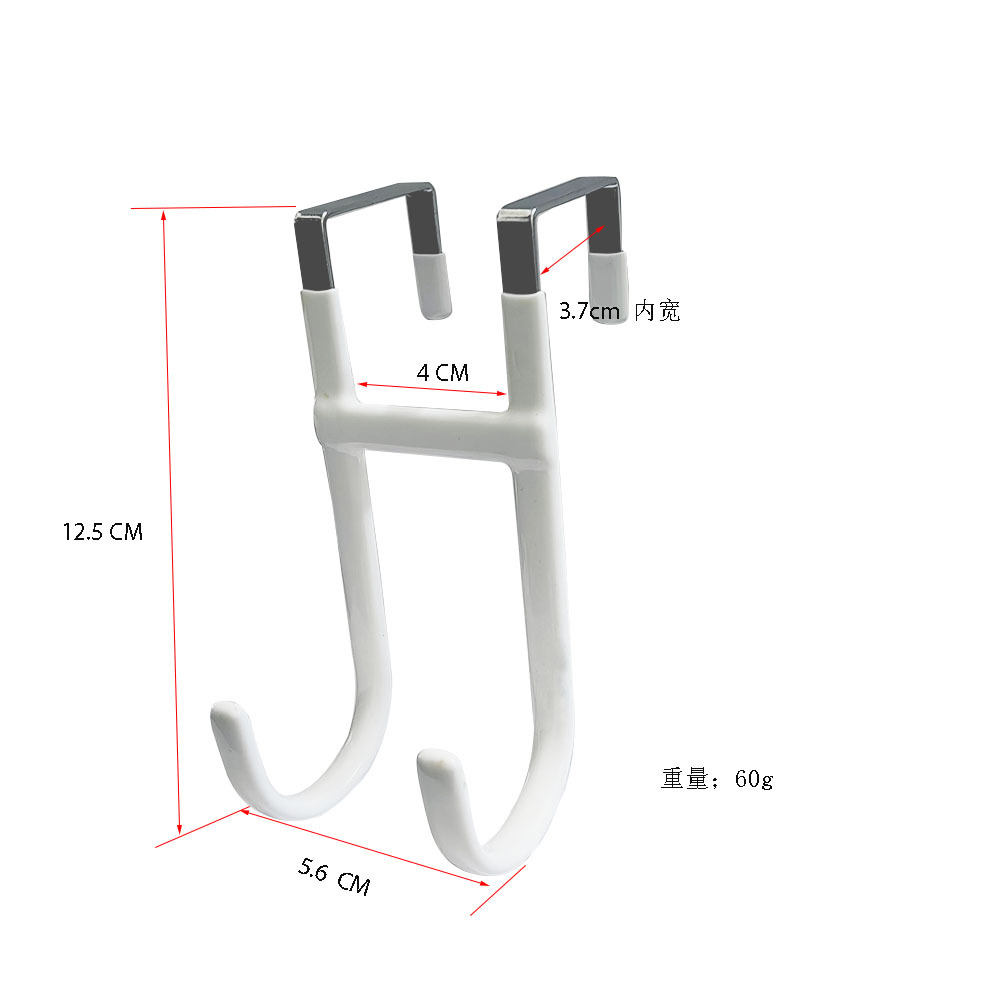 Gancho trasero de puerta sin clavos transfronterizo Gancho para ropa sin costuras impregnado de pegamento Gancho trasero de puerta de baño portátil