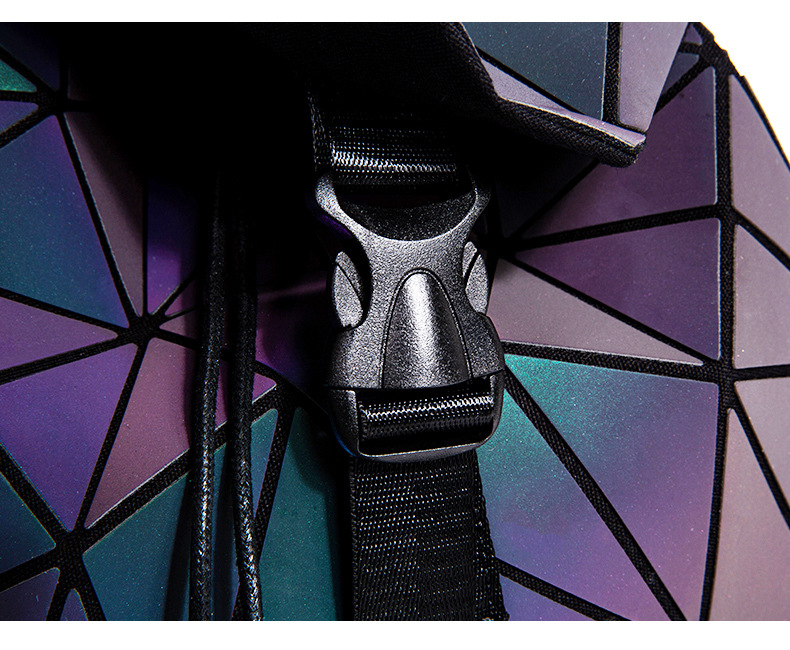 Geometric Grid Computer Backpack For Men And Women, Laptop Bag_voghion.com