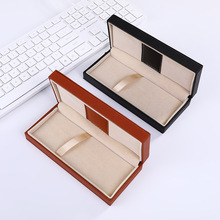 商務禮品pu鋼筆盒皮質簽字筆筆盒可印廣告logo文具盒黑色包裝盒