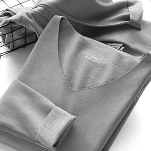 Winter Seamless Thermal Underwear Men's Set Winter Fleece-Lined Tops and Bottoms Factory Direct Sales Dropshipping