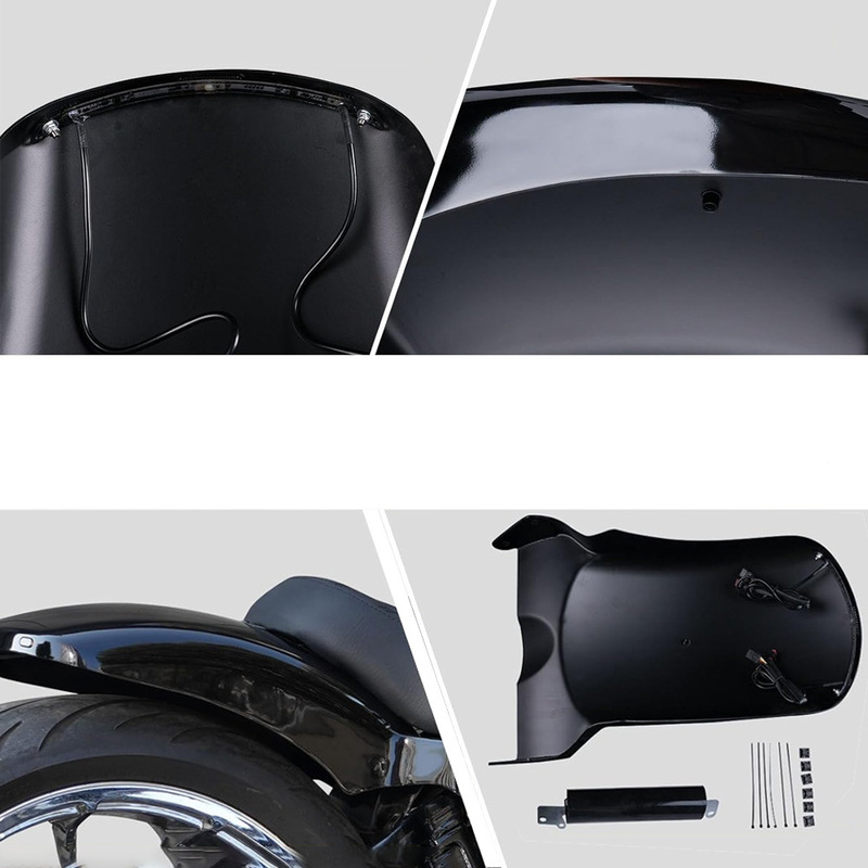 ボバーのショートテールマッドタイルは、18以降のソフトテールファットボーイブレイクアウトなどのハーレーモデルに適しています。|undefined