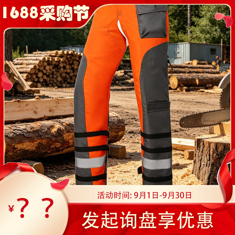 Chainsaw Pants Manufacturer Supplies Protective Forestry Logging Aprons, Anti-Cutting Worker Leg Protection Chain Saw Pants