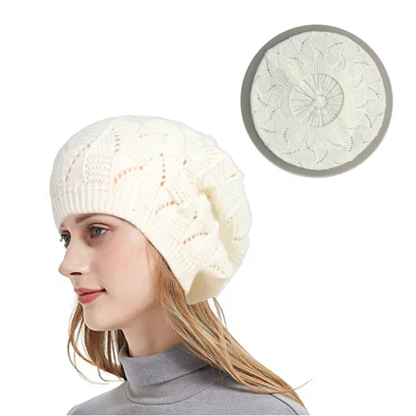 European and American foreign trade mesh breathable beret light soft painter hat fresh art bud cap