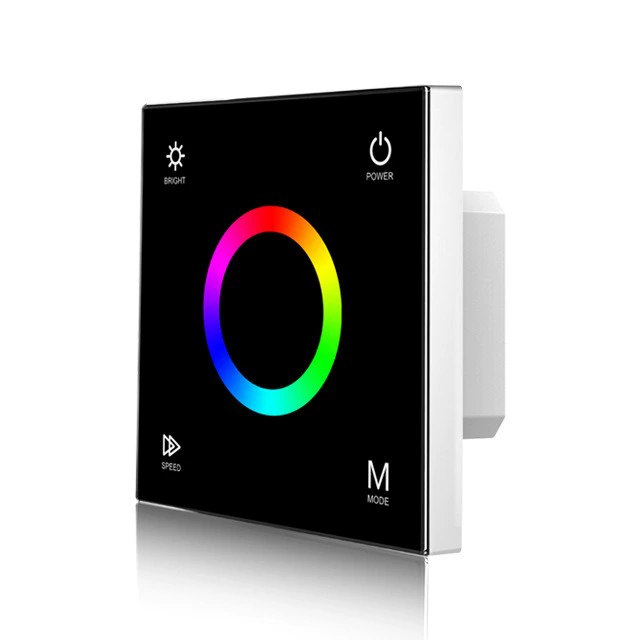 Контроллер кольцевой сенсорной панели RGB T3, 12–24V DC, 3-ходовой * 4A, радиочастотный