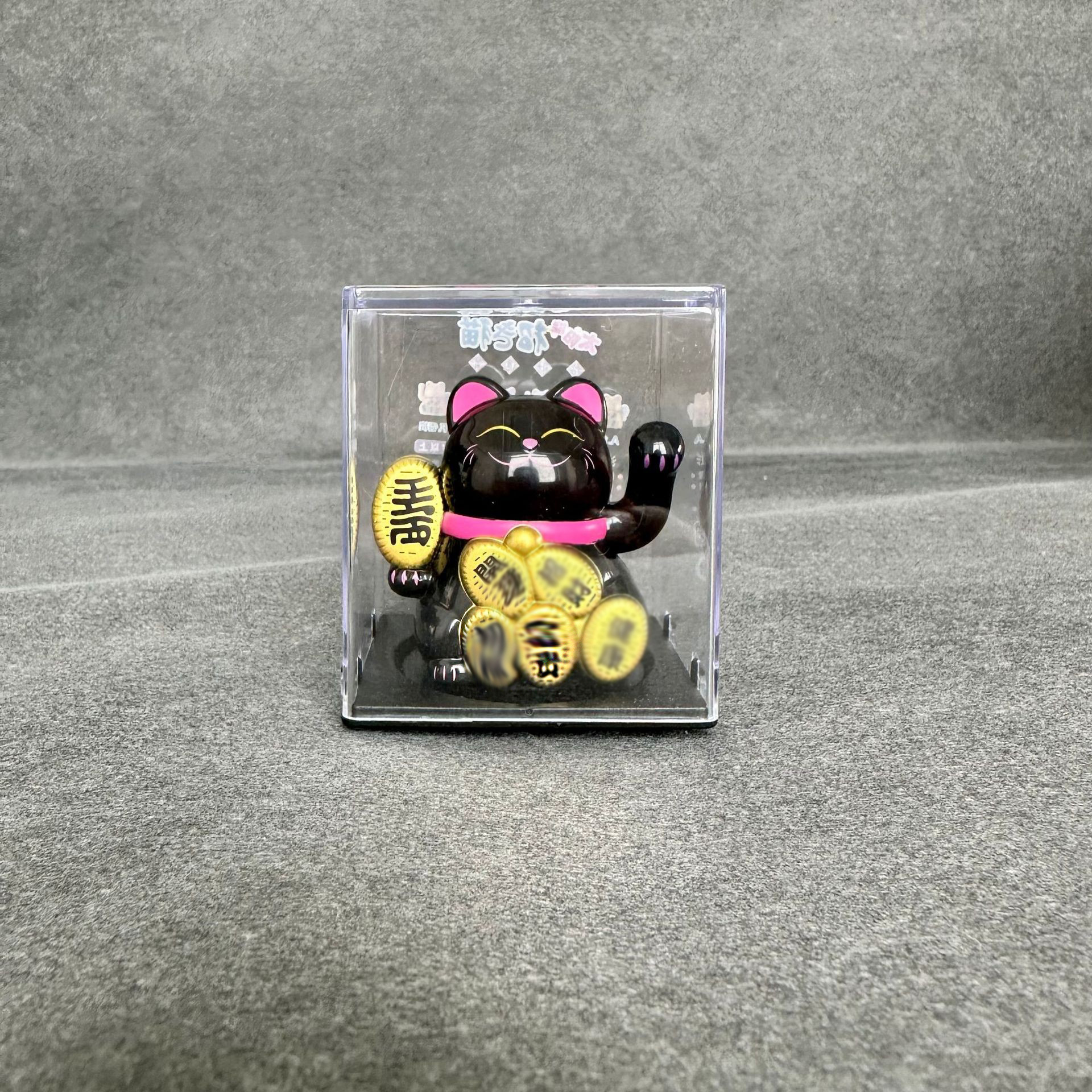Gato de la suerte solar pequeño gato de la mano de la energía de la luz gato mini gato interior del coche regalo de la oficina decoración de apertura