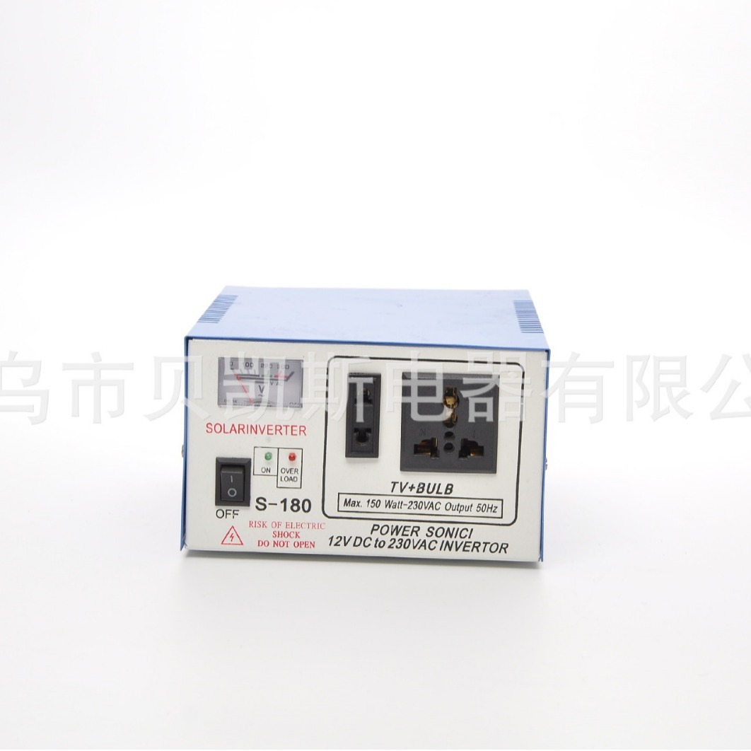 出口非洲太阳能单表直流转交流12V转220V150w家用修正波逆变器