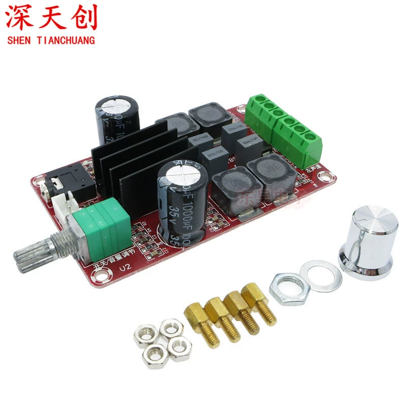 XH-M189 Плата цифрового усилителя мощности 2*50 Вт высокого класса DC24V TPA3116D2 двухканальная плата стерео усилителя мощности