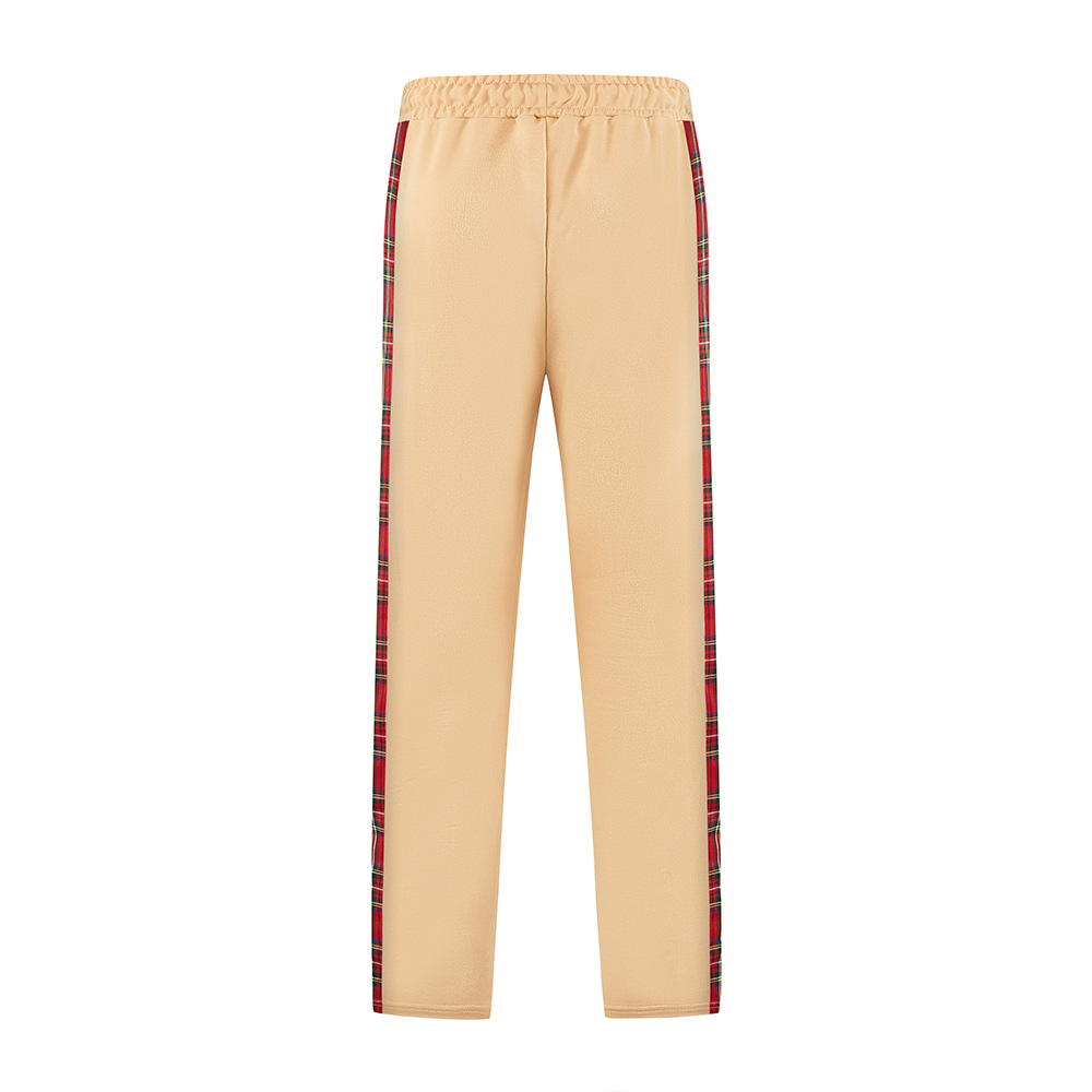 Herren Sweatpants Gerade Freizeithose Mit Schnallengürtel_voghion.com