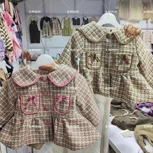 女童小香风毛呢