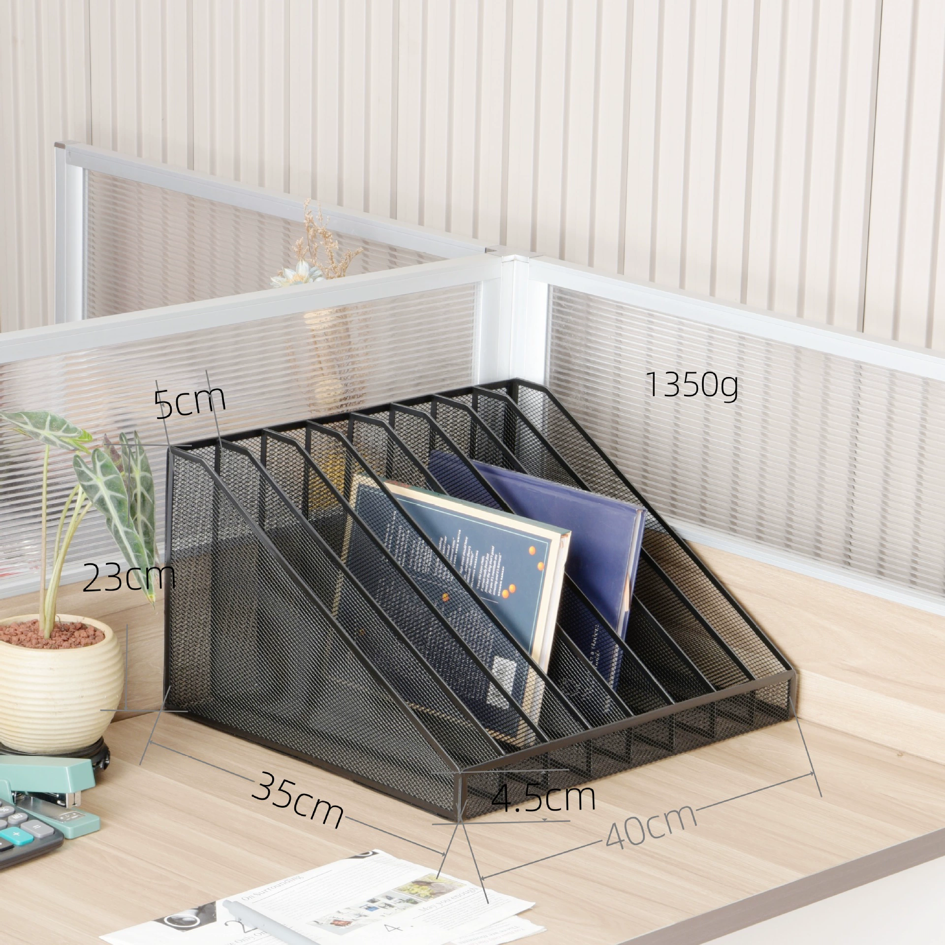 Индивидуальное хранение товаров от партнеров: портативный, многофункциональный настольный металлический органайзер для ручек и офисный стеллаж для документов