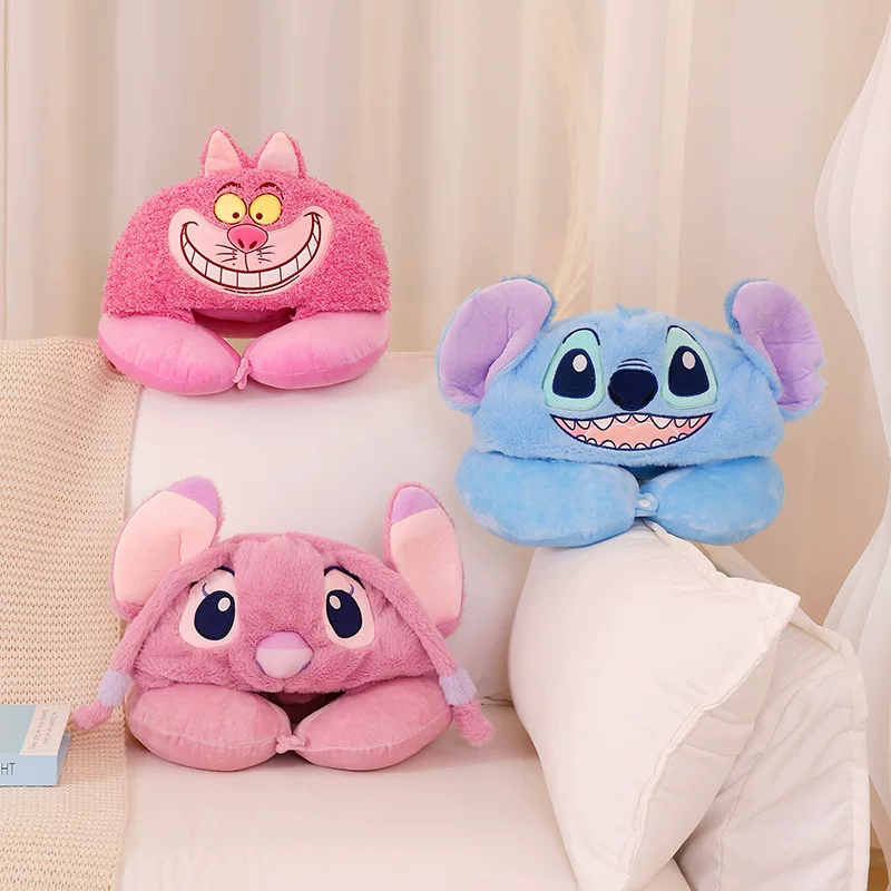Cartoon windproof pillow for friend with hood at lunchtime for traveling