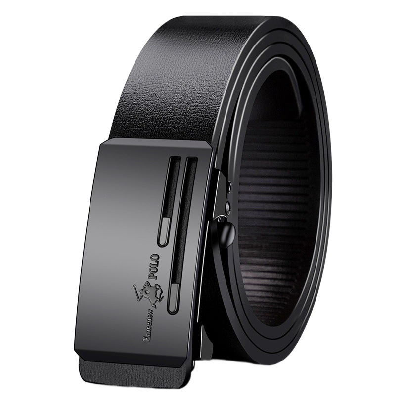 Anpripaul cinturón de cuero de los hombres hebilla automática de Negocios Todo-Fósforo de gama alta de piel de vaca pura pantalones cinturón de moda nuevo