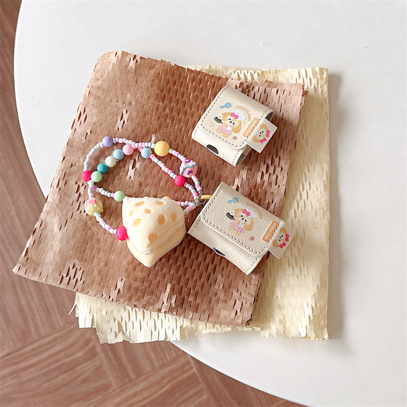 個性卡通皮套廚師餅餅蘋果AirPods1/2藍牙耳機pro保護套3適用鏈條