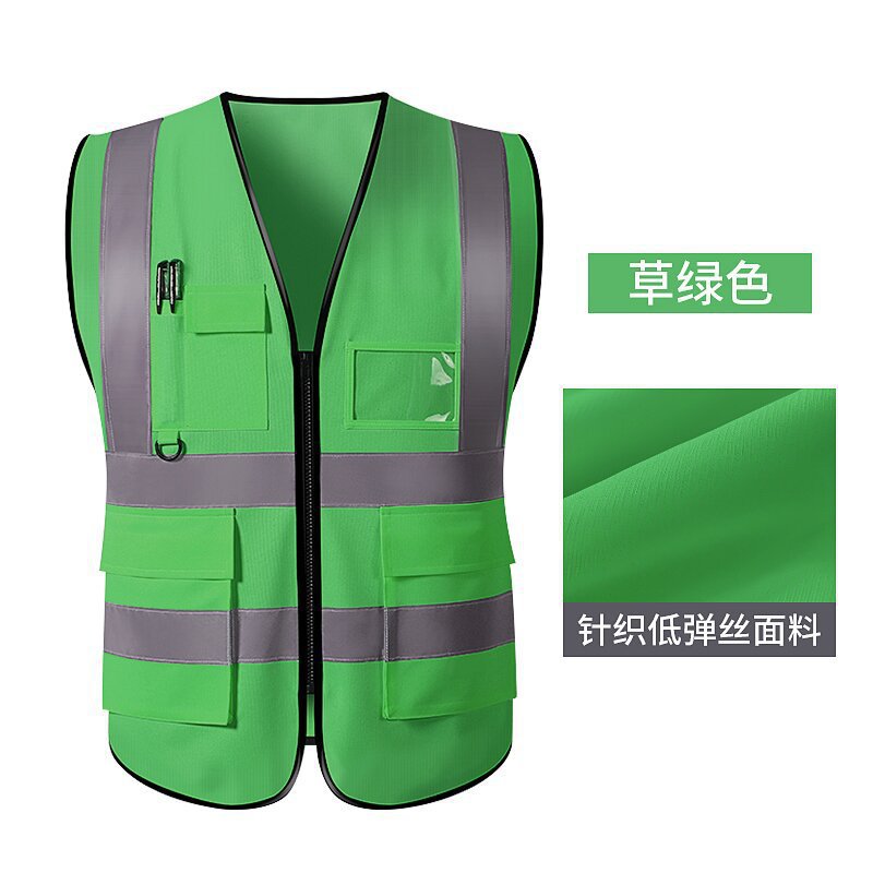 Multi-Bolsillo chaleco reflectante ropa reflectante conducción construcción saneamiento deber tráfico equitación ropa de seguridad
