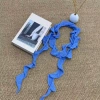 New Korean style knitted spiral ribbon-[Sapphire Blue]