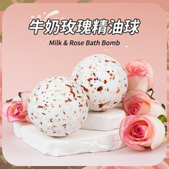 クロスボーダーのバラの牛乳のお風呂の塩のボールの卸売りの乾いた花のお風呂のボールは角質の精油を取り除きます。