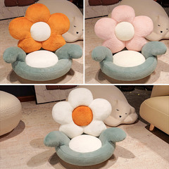 Flower-shaped integrated seat cushion chair pad student dorm backrest cushion integrated office long sitting chair ass cushion seat pad