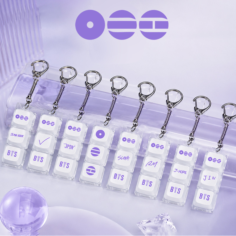 BTS Official 5th Album "ARIRANG" Stress-Relief Press Keychain Small Pendant JK Merchandise