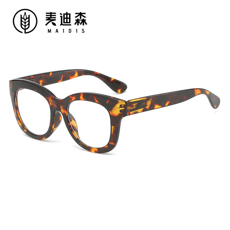 Jamie 2534 Large Frame Prescription Glasses Frame Non-Prescription Glasses Anti-Blue Light Reading Glasses Spring Leg Reading Glasses