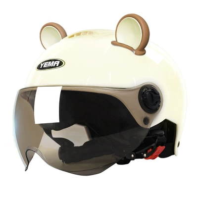 Helmet Electric Vehicle Women's Half, Motosiklet kaskı (dəbilqə)