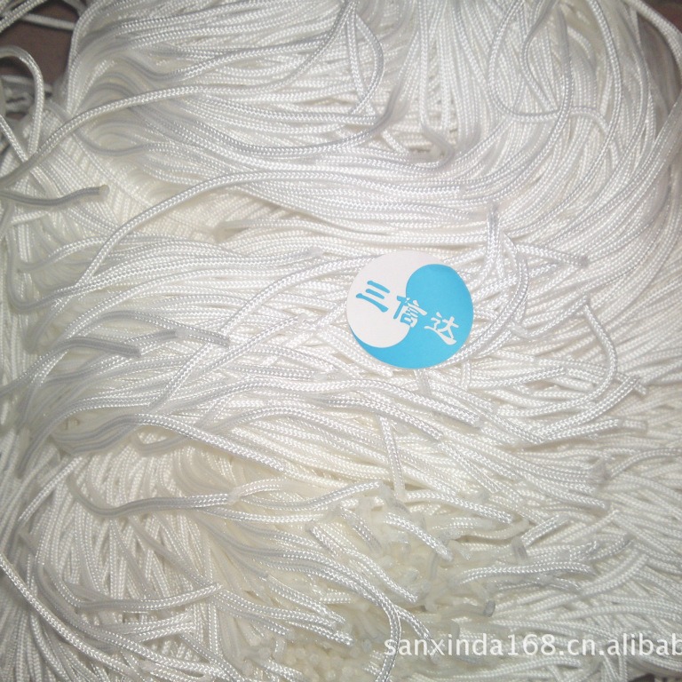 【大量现货供应】免费拿样白色尼龙绳包心绳尼龙绳 1mm1.5mm2.0mm