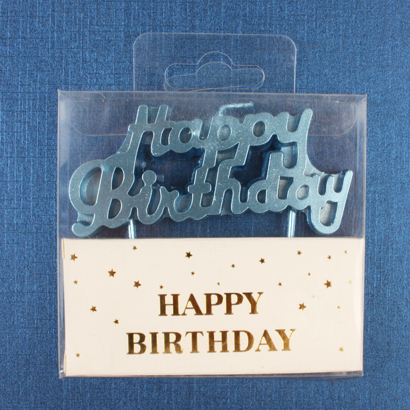連体金メッキ英語アルファベットキャンドル誕生日おめでとうパーティー用品ケーキプラグインクリエイティブキャンドル卸売り