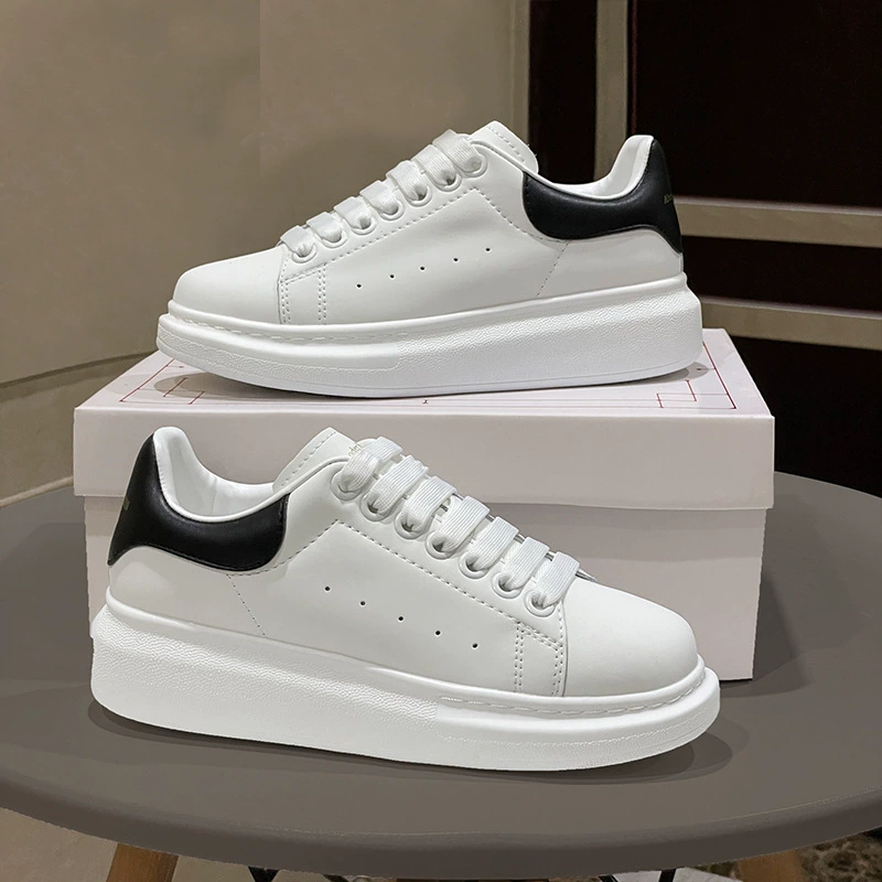 Cross-Border Putian Shoes High-Quality Mcqueen White Shoes for Men and Women, Height-Increasing Trendy Versatile Sneakers for Couples Cross-Border Putian Shoes High-Quality Mcqueen White Shoes for Men and Women, Height-Increasing Trendy Versatile Sneakers for Couples