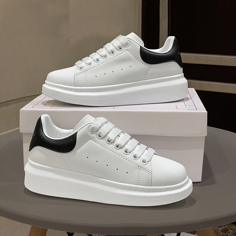 Cross-Border Putian Shoes High-Quality Mcqueen White Shoes for Men and Women, Height-Increasing Trendy Versatile Sneakers for Couples