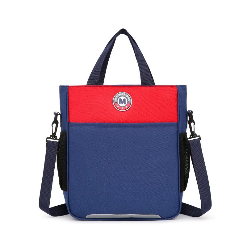 Capacious study bag, linen bag, handheld shoulder bag, book bag for folders
