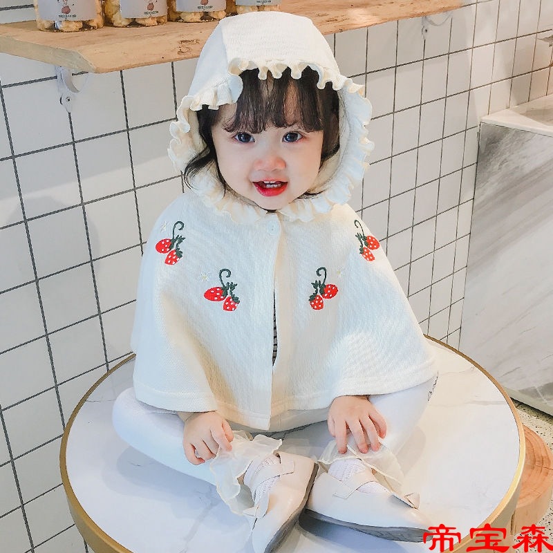 baby Cape cloak Autumn baby go out Windbreak Shawl Infants shelter from the wind girl coat children Spring and autumn season