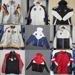 新2526复古双面风巴萨皇马曼联英格兰巴黎拜仁阿根廷阿森纳桑托斯