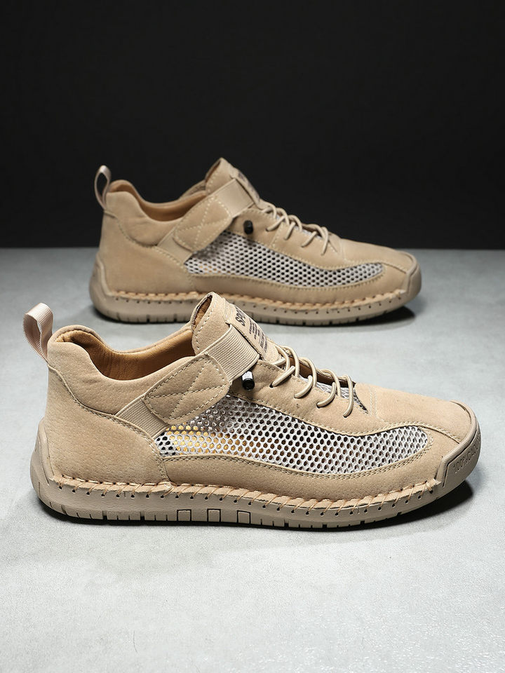 Giày thể thao lưới thoáng khí unisex form rộng phong cách năng động — 9889 màu kaki, 9889 màu trắng, 9889 màu xám, 9889 xanh da trời chi tiết 11