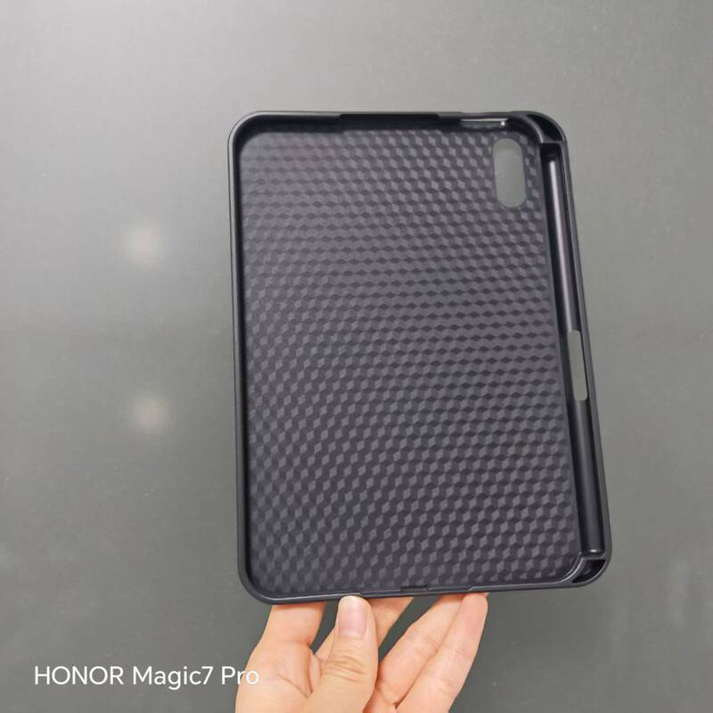Suitable for the new iPad Mini 8, with pen holder, diamond pattern TPU anti-drop case