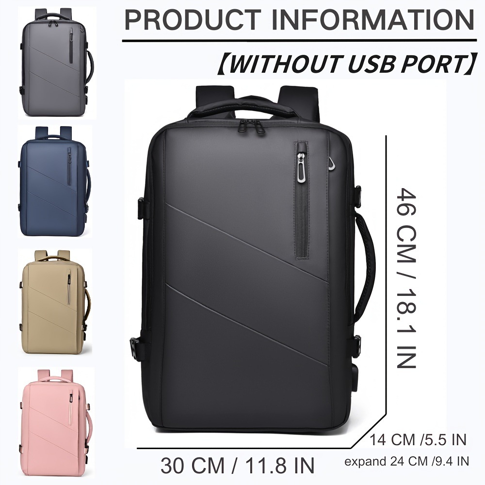 Computertasche, geräumiger Rucksack mit zwei Schultergurten, wasserabweisender Business-Rucksack mit Membran_voghion.com