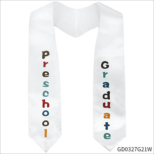 Venta directa de fábrica bufanda de temporada de graduación chal de graduación uniforme de soltero etiqueta correa lenta se puede establecer logotipo bufanda de graduación