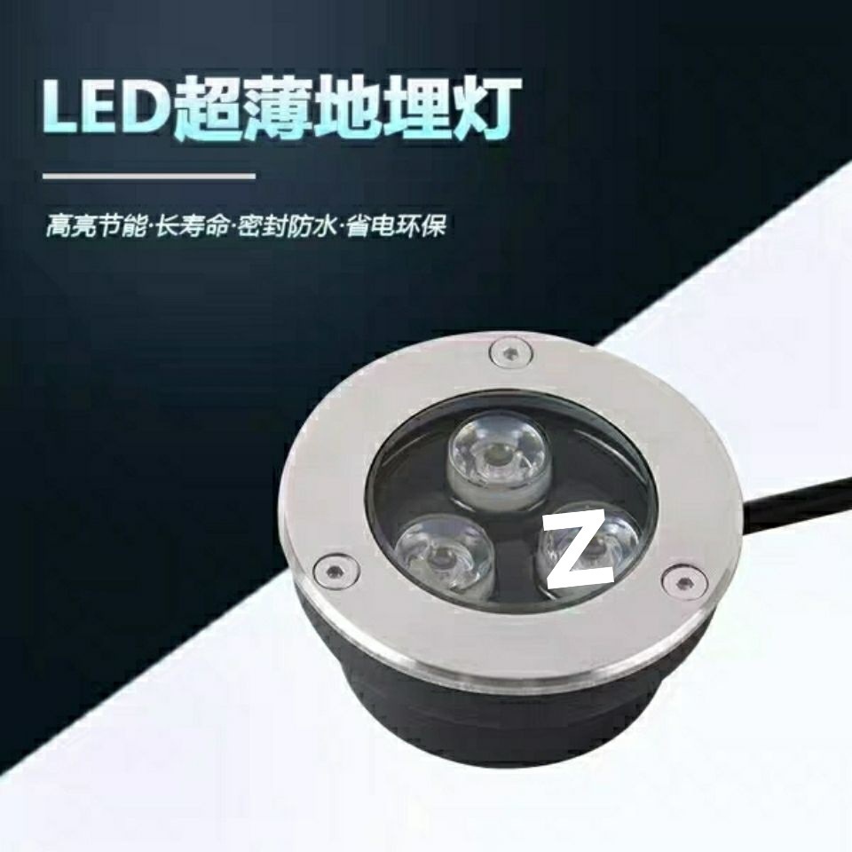 LED lámpara enterrada ultra delgada lámpara de suelo exterior impermeable redonda pasillo lámpara de pasillo incrustado paso cuadrado lámpara de suelo pequeña image 4