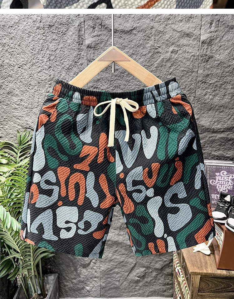Men's Casual Loose Straight Leg Shorts Summer Style Thin Beach Trendy Brand New_viptrois.com